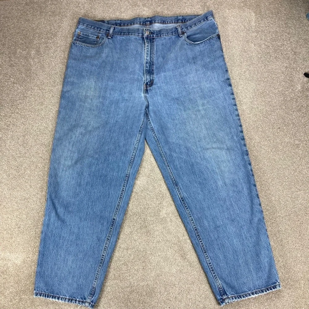 Levis 560 Comfort Fit Tapered Leg Jeans Mens Sz 48x32 Blue Classic Rugged Denim